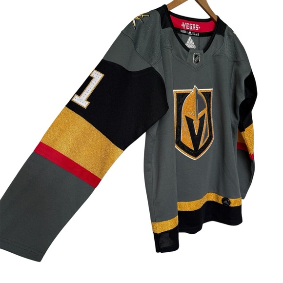 Vegas Golden Knights Adidas Hockey Jersey Marchessault #81 Size S/M Gray NHL - Picture 5 of 12